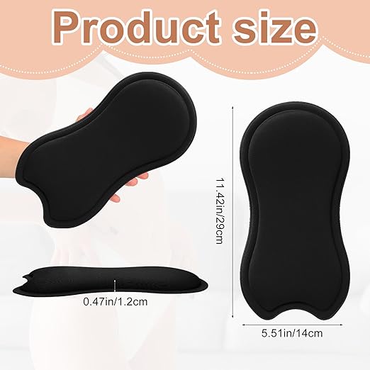 2 Piezas Espuma Lipo Post Cirugía Protector Lateral Abdominal Negro miniatura 2
