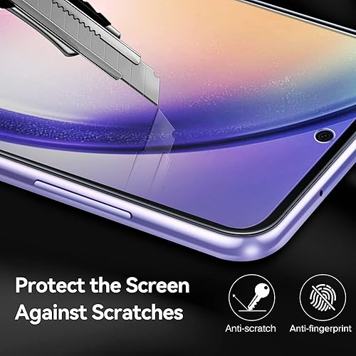 Miniatura 5 de ivoler Paquete de 3 + 3 protectores de pantalla para Samsung Galaxy A54 5G de 6.4 pulgadas 2023 con paquete de 3 Protector de lente de cámara