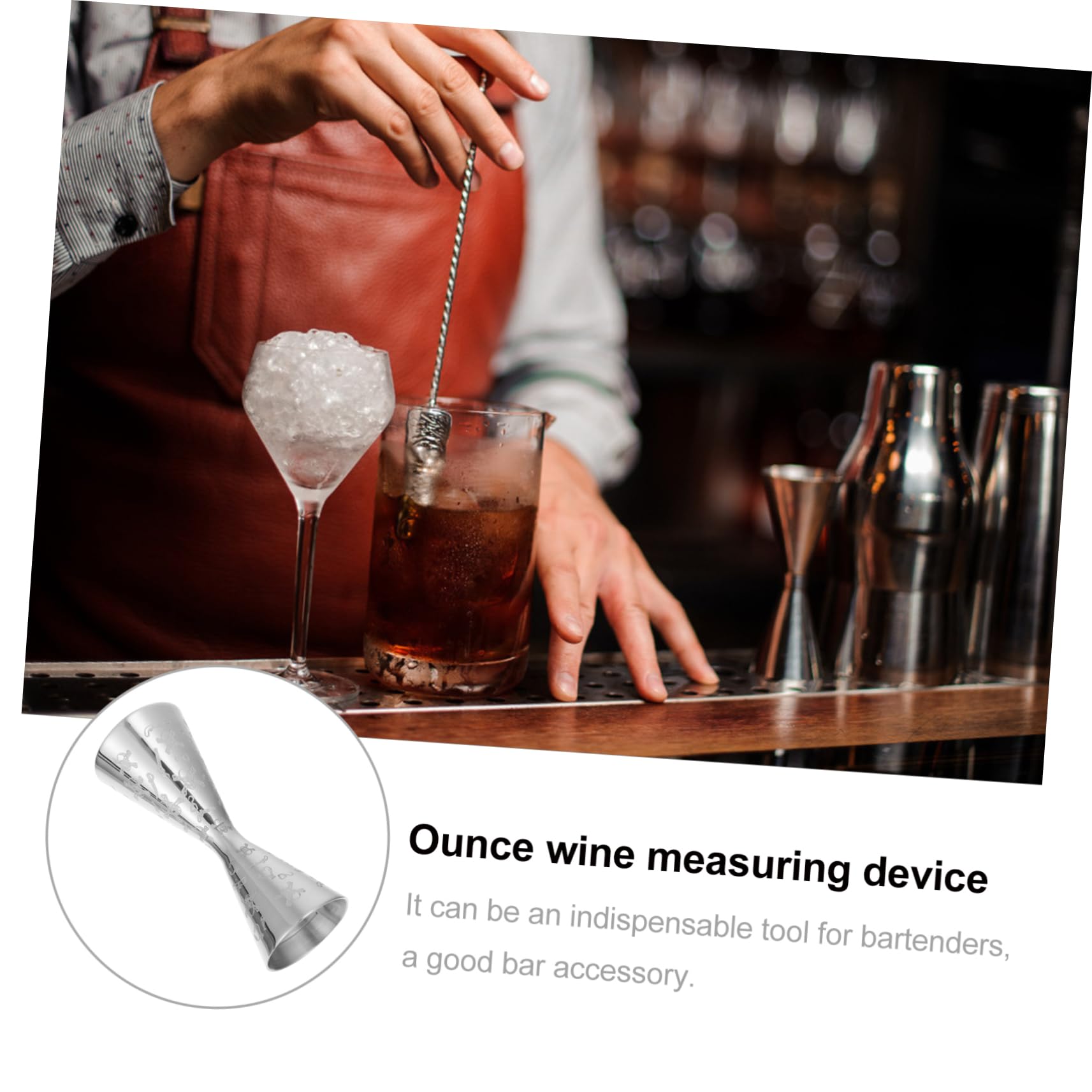TOPBATHY 3 Pièces Mesureur De Vin en Acier Inoxydable Bar Jigger Doseur à Martini Shaker à Cocktail Tasse à Mesurer Barman Professionnel Double- Style Verre à Cocktail
