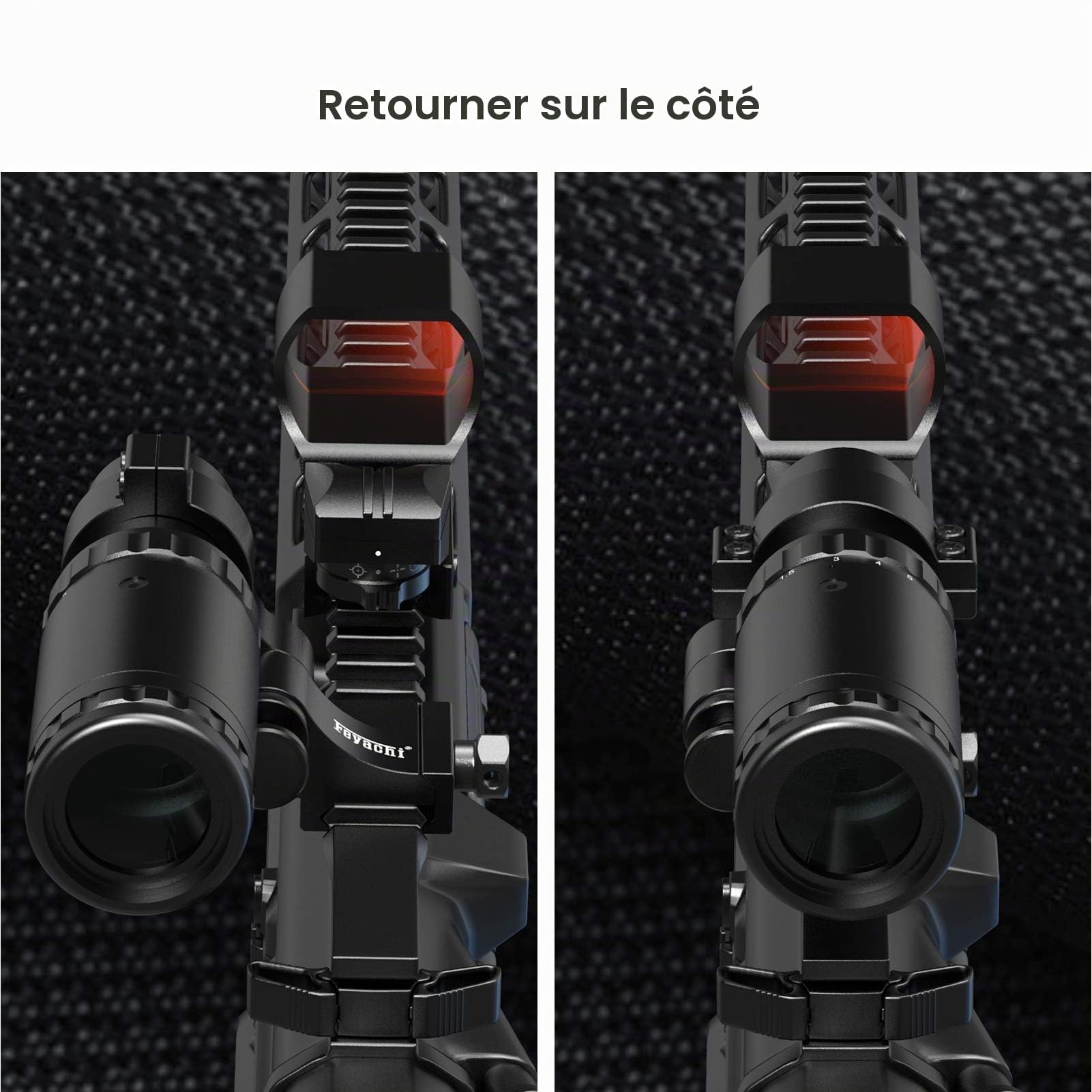 Feyachi Viseur Point Rouge avec Magnifier 1,5X - 5X Combinaison
