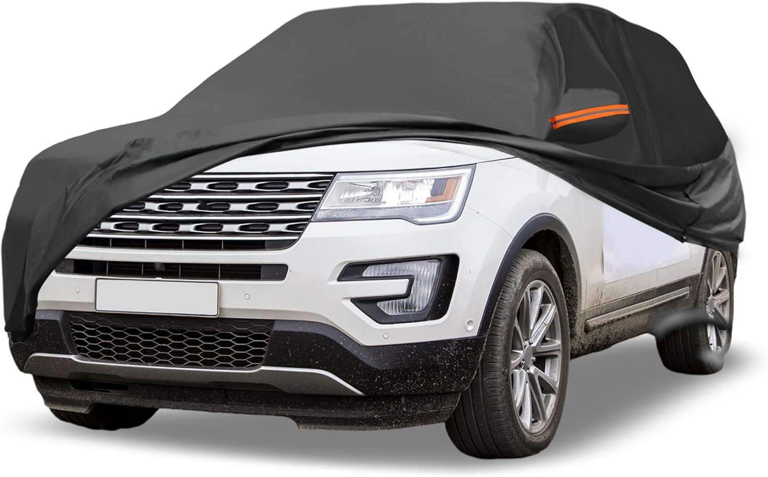 Car Cover Waterproof Custom Fit for Ford Explorer All Weather for Automobiles Outdoor Snow Sun Dust UV Protection Full Exterior Cover with Door Zipper