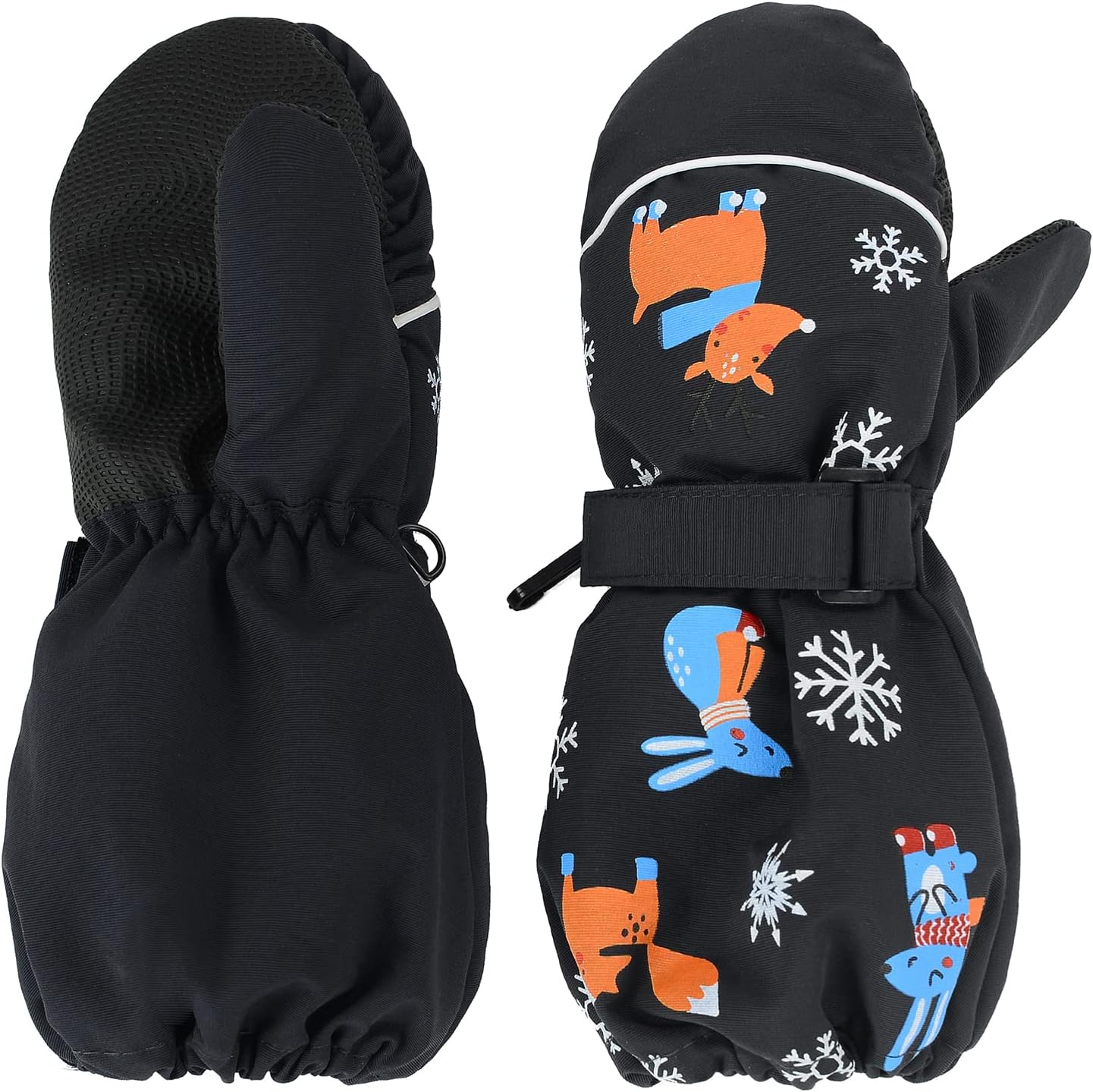 American Trends Toddler Winter Mittens Waterproof Boy Ski Gloves Warm Fleece Snow Mitten for Baby Boy Girl Cold Weather