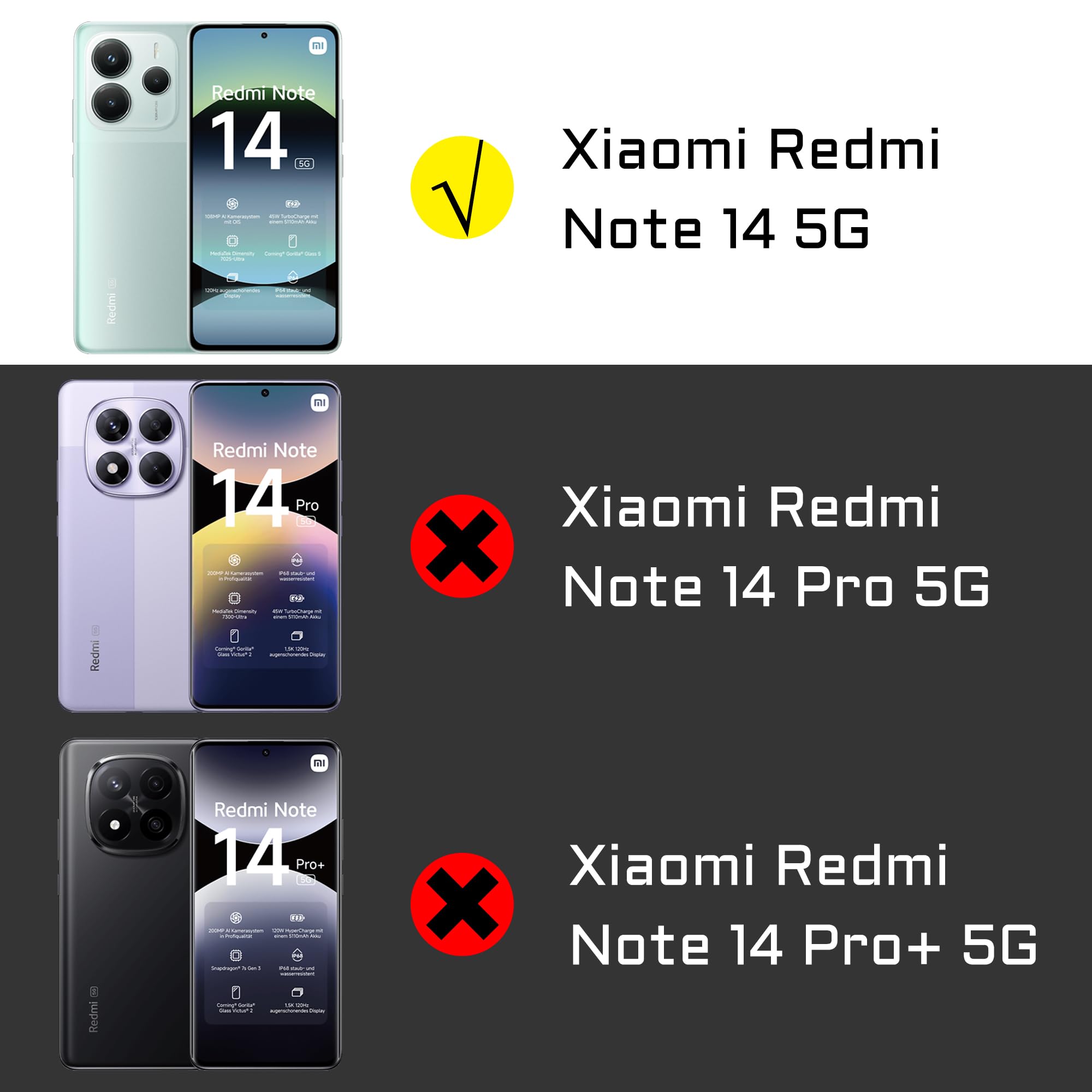IBYWIND Vetro Temperato per Redmi Note 11 PRO+ 5G 6.67,[2Pezzi]con Metallico Protezione