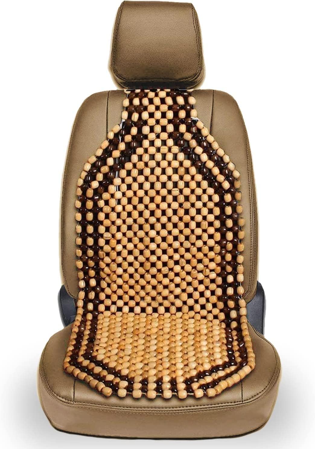 Car Wooden Bead Seat Back Massage Cushion, Bamboo Seat for Comfort in Your Travel Experience Seat Cover Compatible with Maruti Suzuki Old Ertiga-image-42