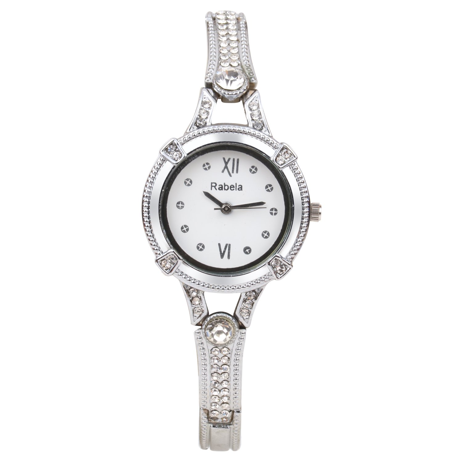 Rabela Analog White dail Sliver Chain Womens Watch RABSLV001 (B01E8XMJLW) Amazon Price History, Amazon Price Tracker
