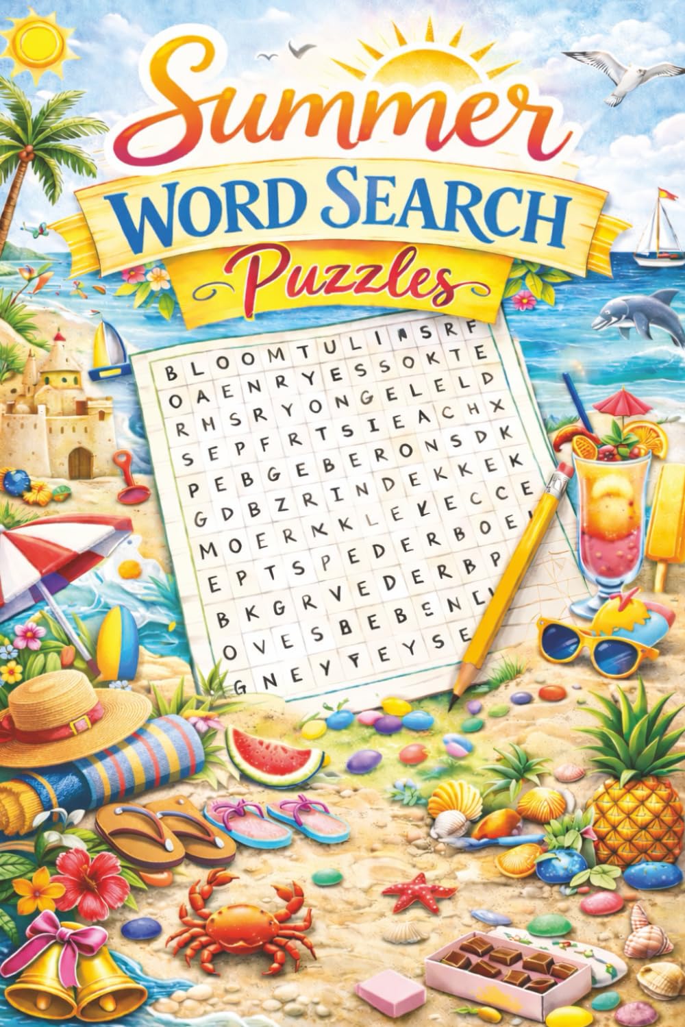 Summer Word Search Puzzle: Puzzle with 450+ word and terms related to all things Summer!