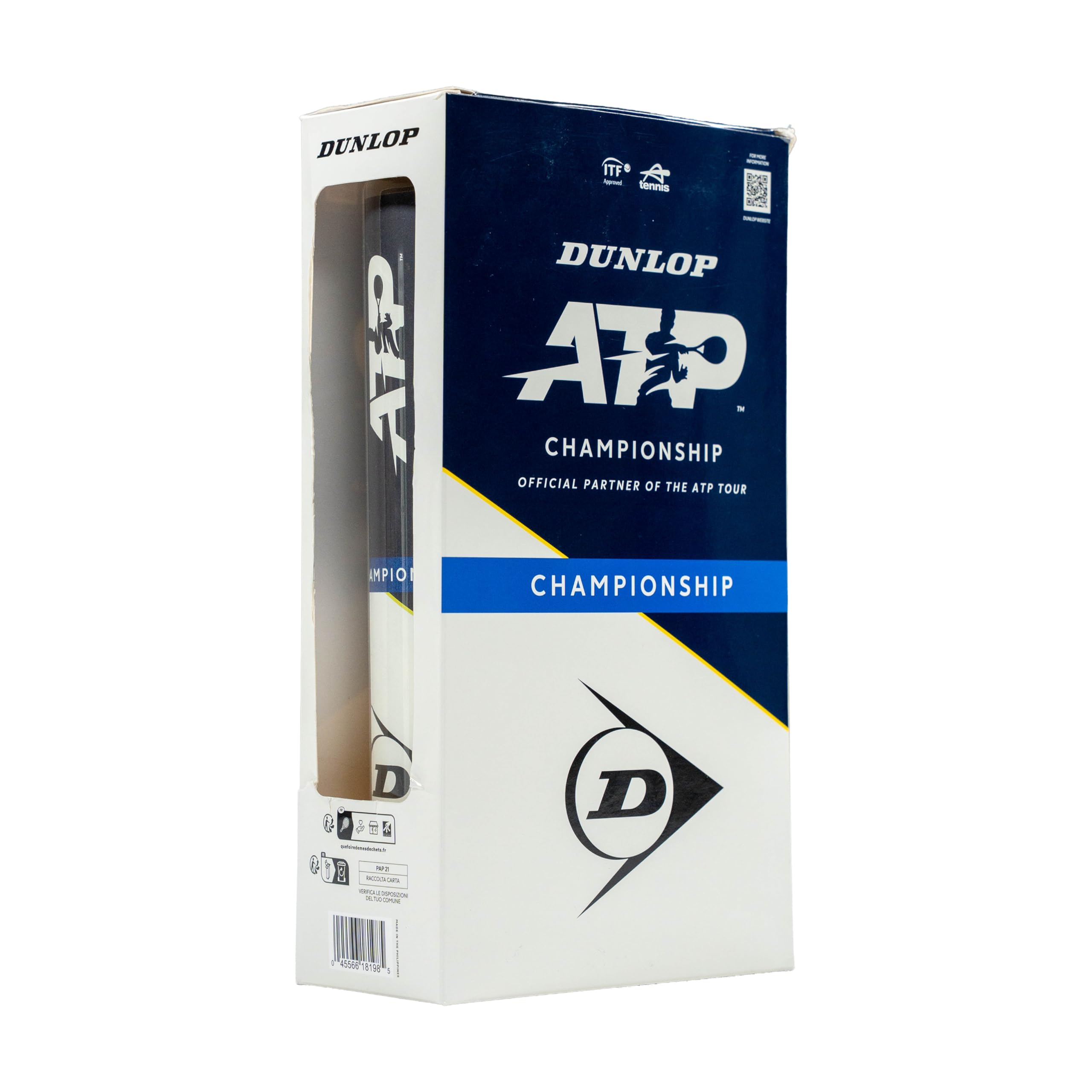 DUNLOP Pallina da tennis ATP Championship, per sabbia, campo duro e erba