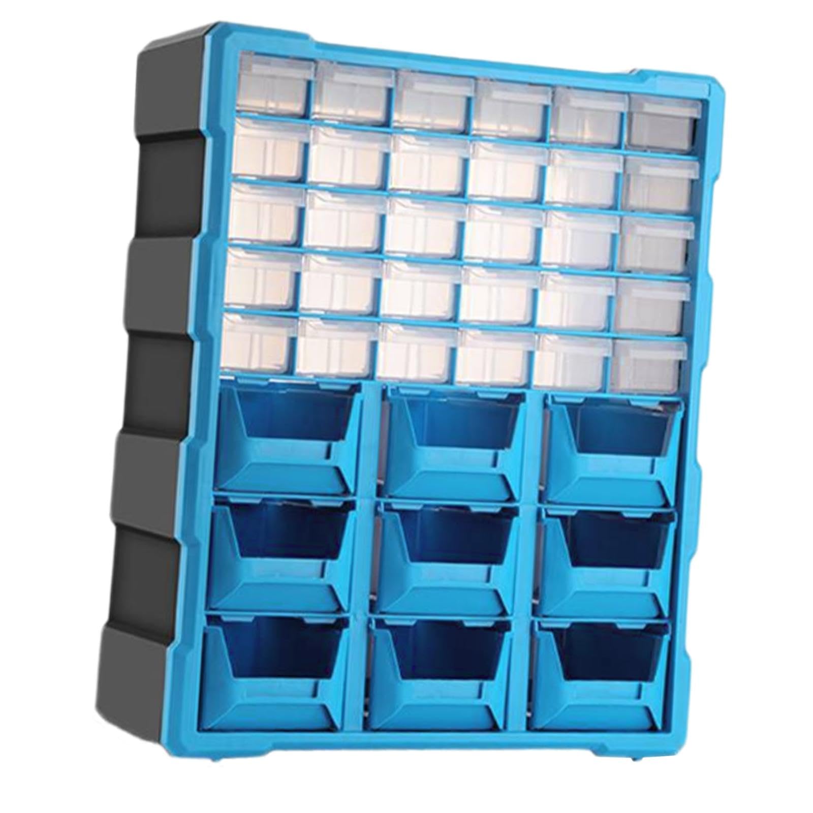 Scatola portaoggetti con 39 cassetti – Cassettiera per attrezzi multi-scomparto per viti e piccole parti – ideale per officina e uso domestico