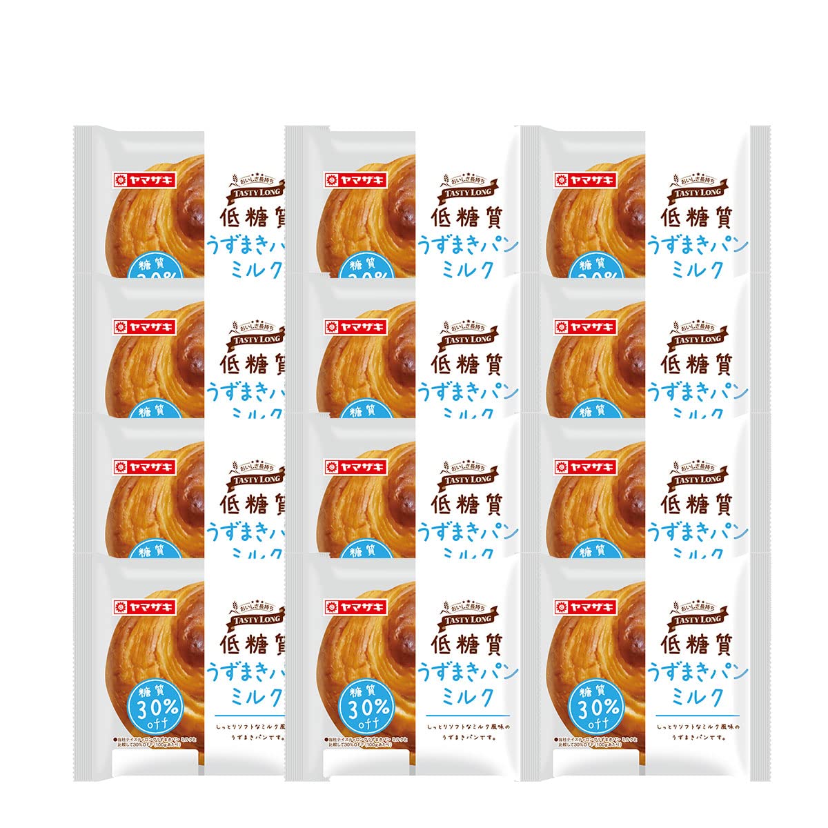 Amazon | テイスティロング 低糖質うずまきパン ミルク 12個セット