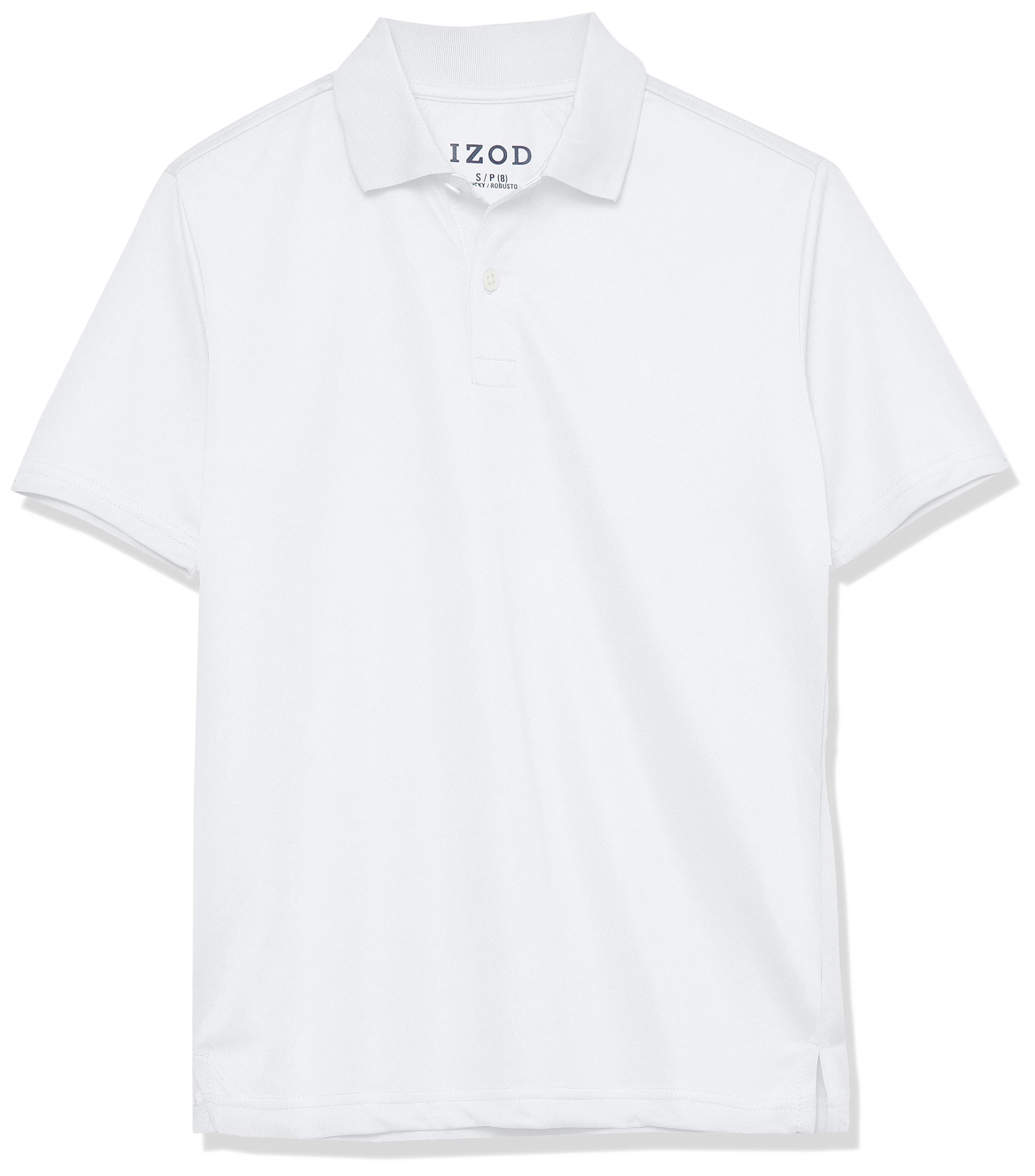 Izod Boys' School Uniform Performance Short Sleeve Solid Polo
