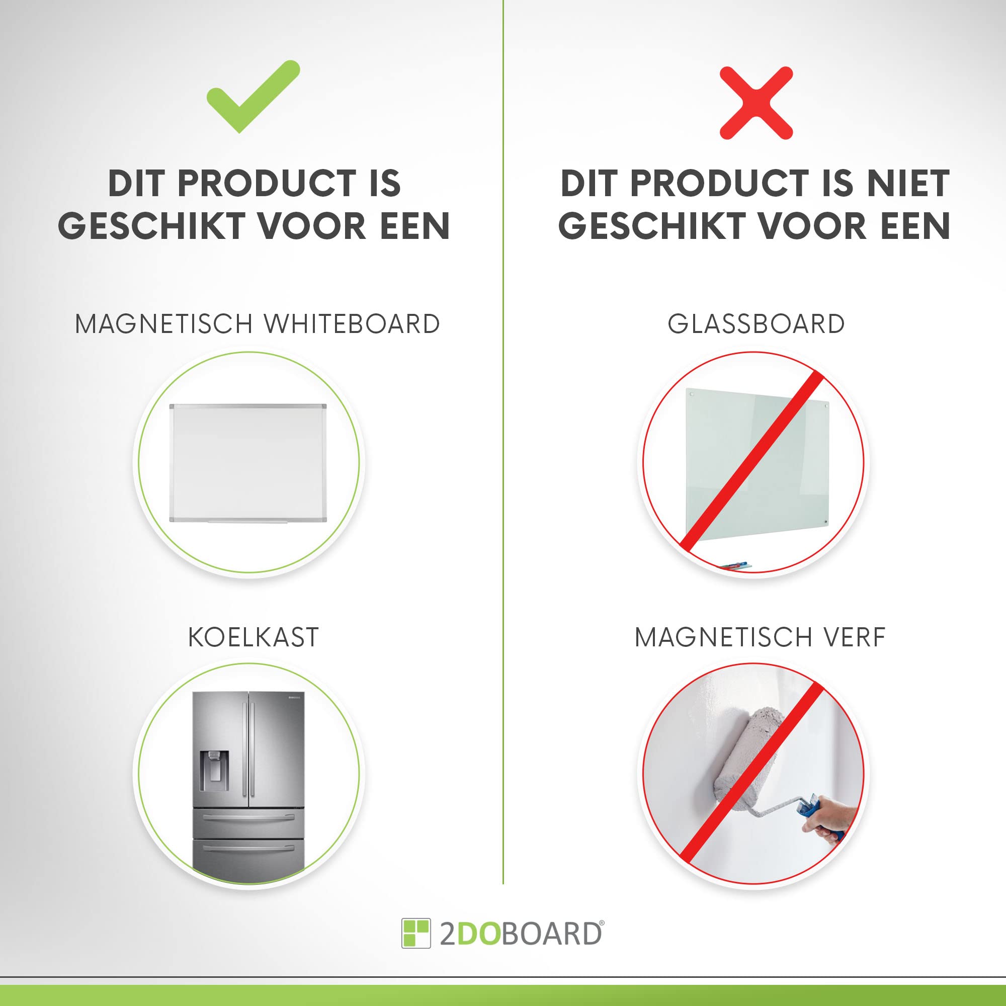 2DOBOARD Whiteboard Magneten – Beschrijfbaar, 7,5x2,5 Cm – 25 Stuks In 5 Kleuren, Voor Planborden & Koelkasten