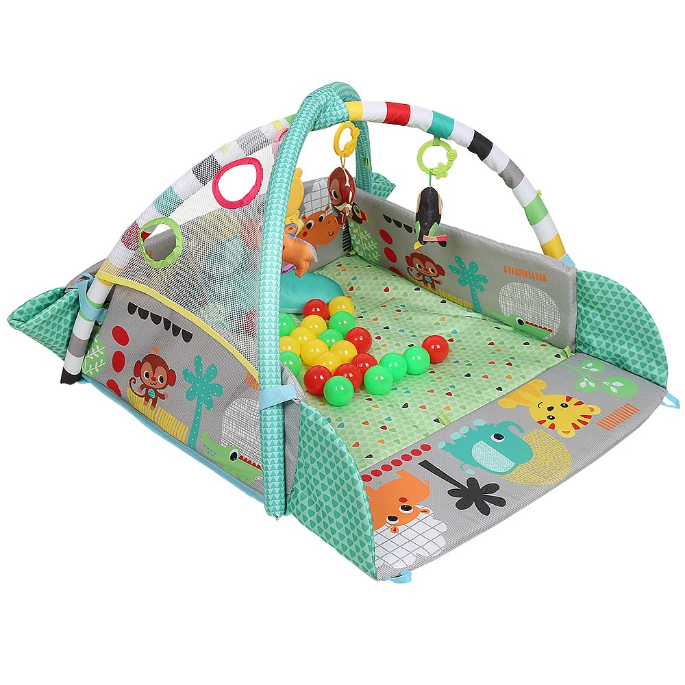 Tappetino gioco bambino con arco gioco,Tappetino da Gioco con Pianoforte per Bambini, Tappetino Neonato Giocattoli con Musica e Luci, Soffice Tappetino e Giochi per Bambini, Ragazzi e Ragazze
