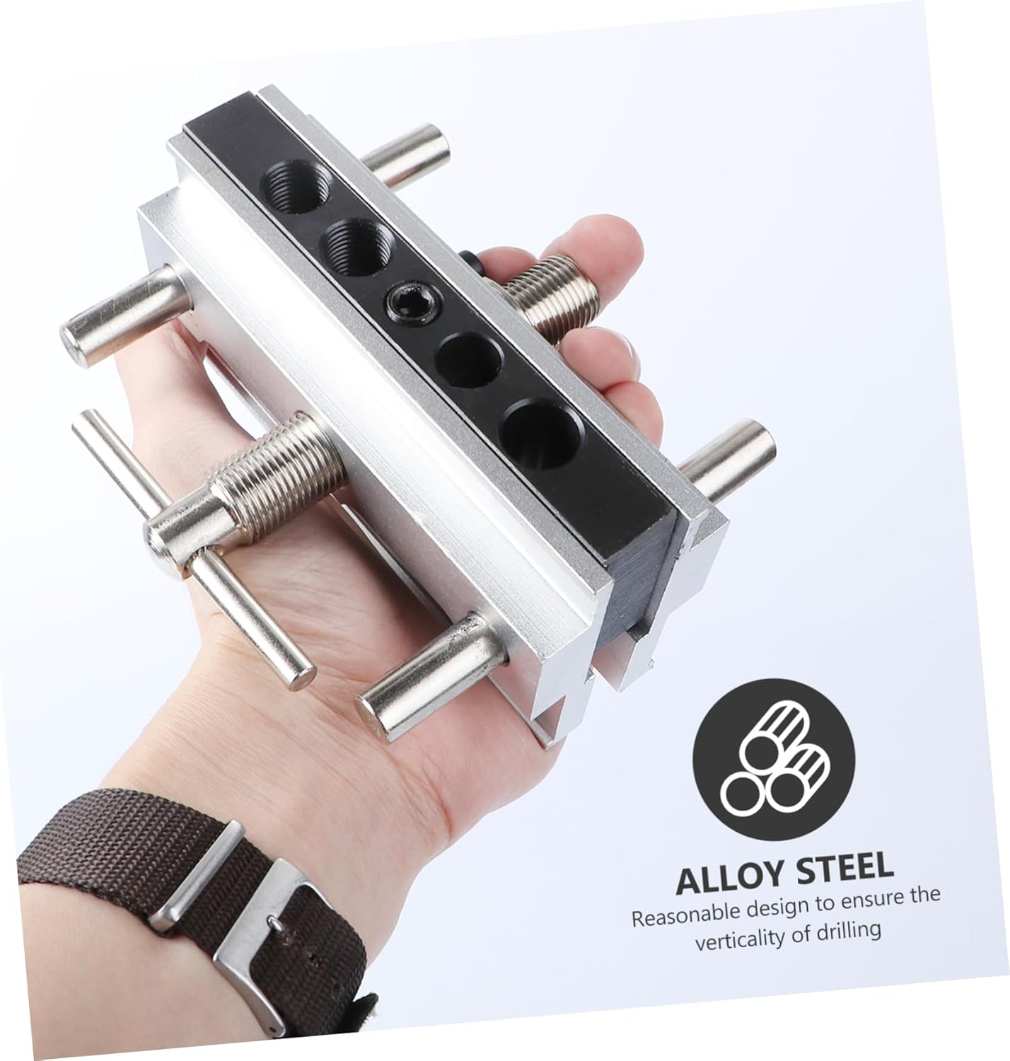 Metric Dowel Drilling Locator Tool Self-centering Wood Dowel Jig Bushings for Accurate Parallel Hole Placement Diy Projects and Woodworking