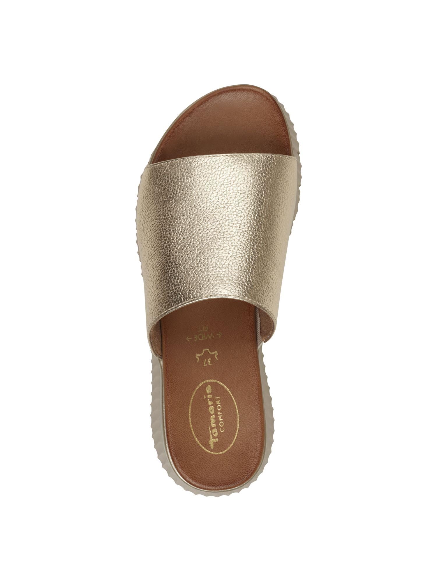 Tamaris Kobiety Tamaris Comfort Damen Pantolette Leder Wide FitSandał