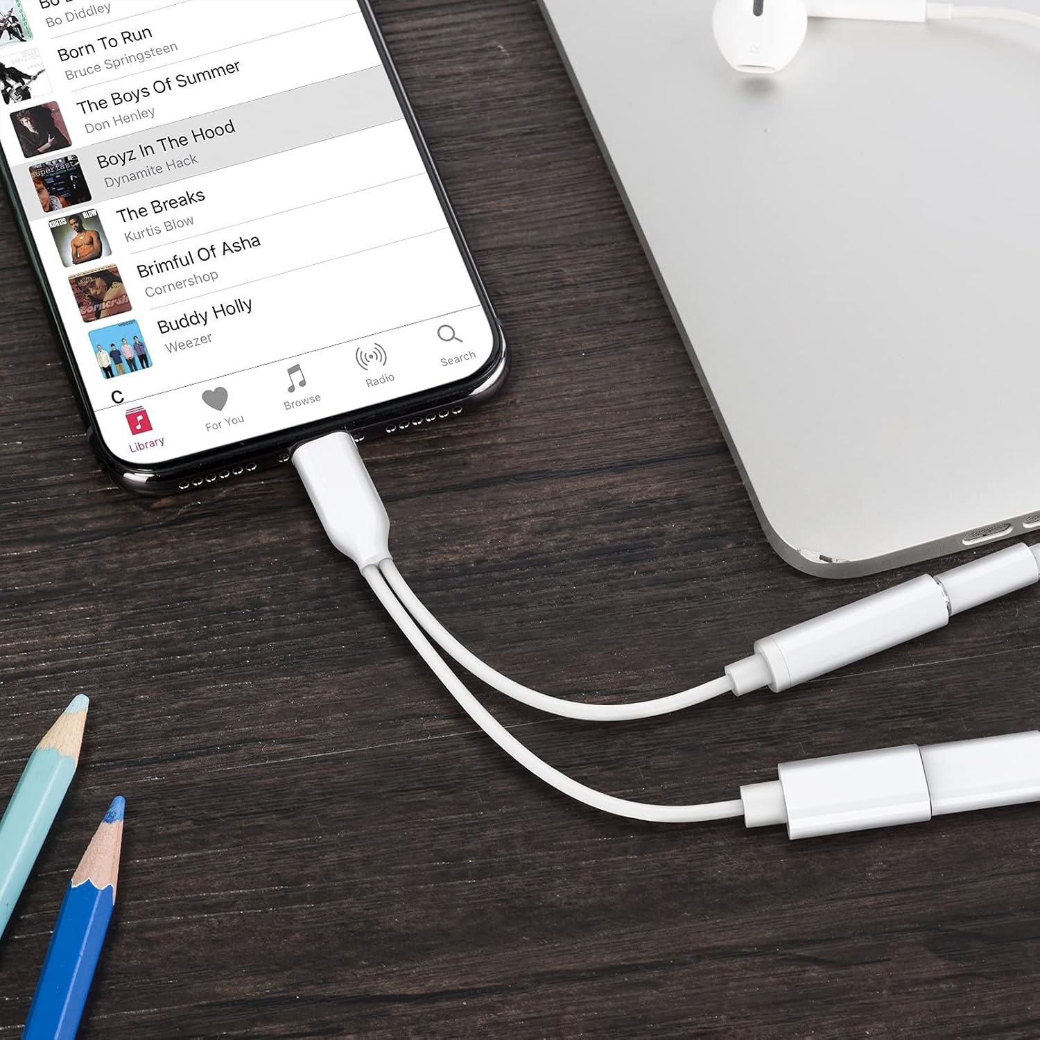 [Apple MFi Certified] Headphone Adapter for iPhone 13, 2 in 1 Lightning to 3.5mm AUX Audio + Charger Splitter Compatible with iPhone 13/12/11/XS/XR/X/8/7/iPad