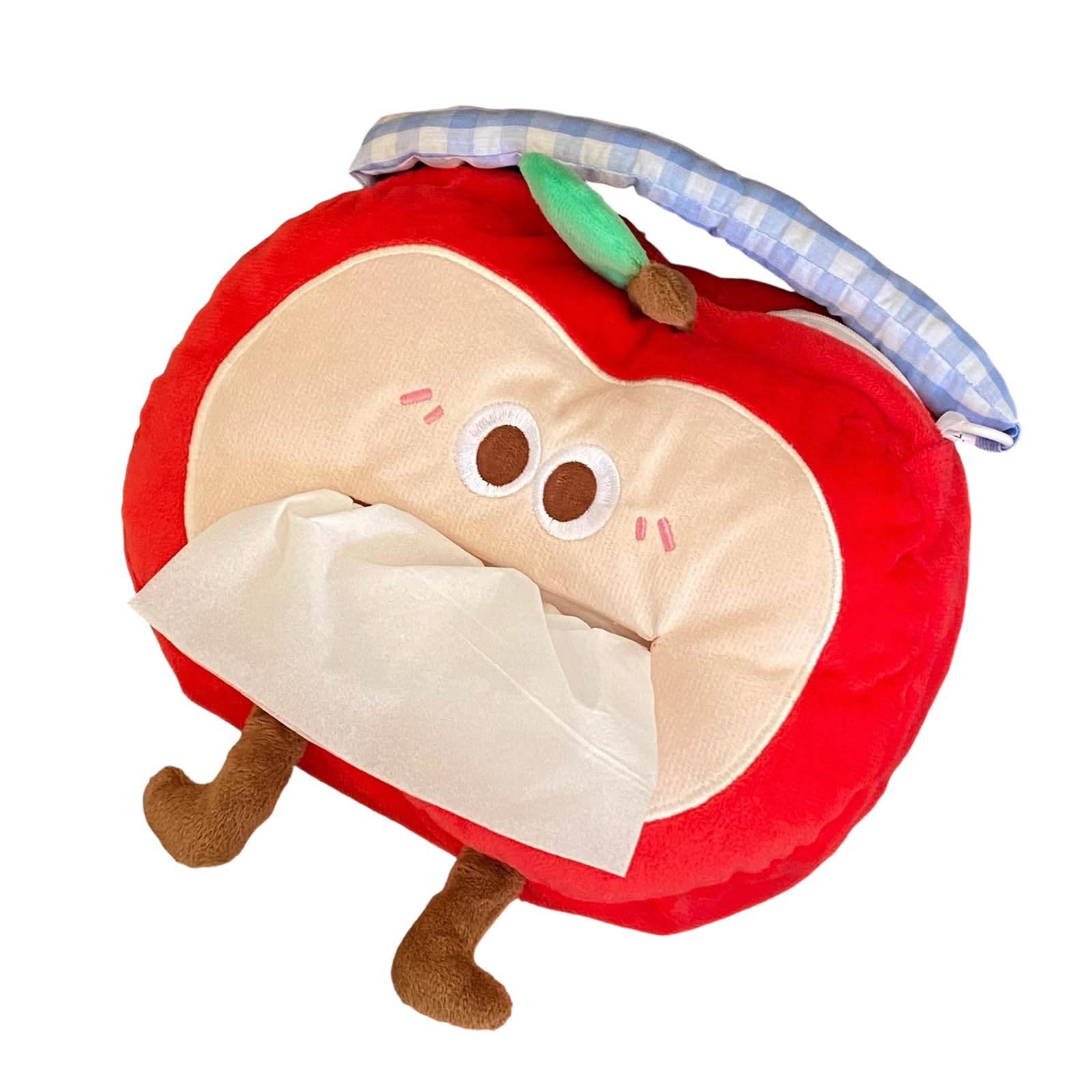 hogtnd Car and Home Decoration Fruit Shaped Tissue Organizer Hanging Fabric Cover for Convenient Access to Paper Towels Storage Multipurpose Holder