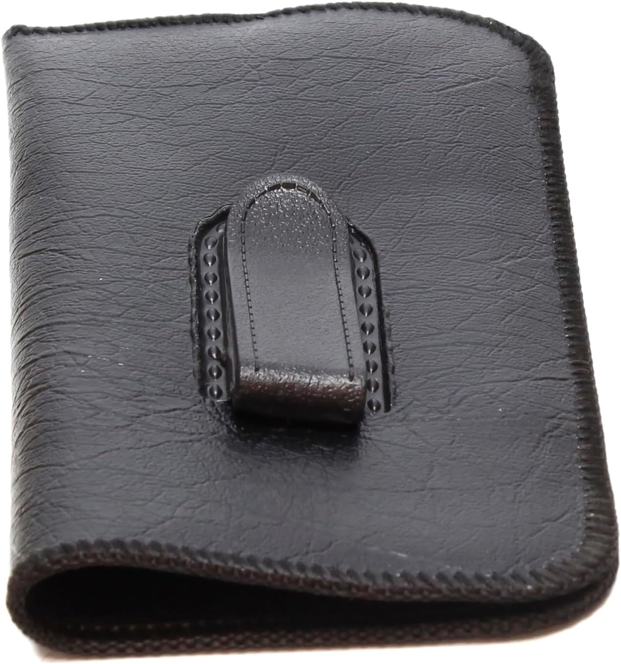 Calabria S-41 Soft Slim Slip In Eyeglass Case w/Pocket Belt Clip PU Leather Mens Womens Glasses Holder Pouch Sleeve Storage