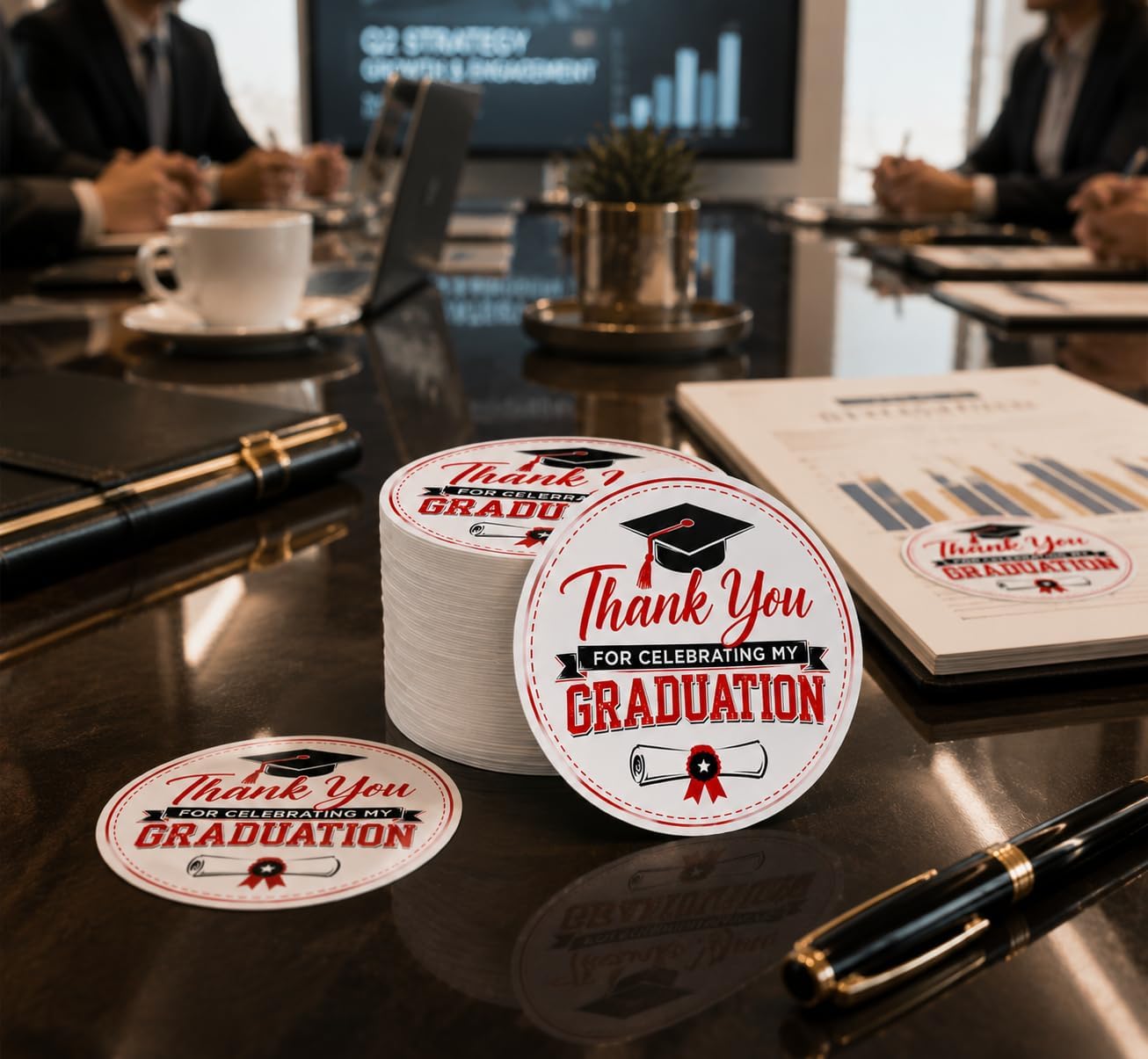 120pcs Graduation Stickers, Thank You Graduation Party Favor Labels for Gift Bags Envelopes Treat Boxes Candy Bags, Senior Class Graduation Decorations 2026 2027 image 5