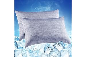 LUXEAR Cooling Pillow Cases Queen Size [2-Pack], Blue