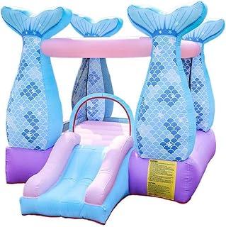 Inflatable Bounce House Inflatable Bouncer 420D Oxford 840D Face Mermaid Inflatable Castle House for Kid /