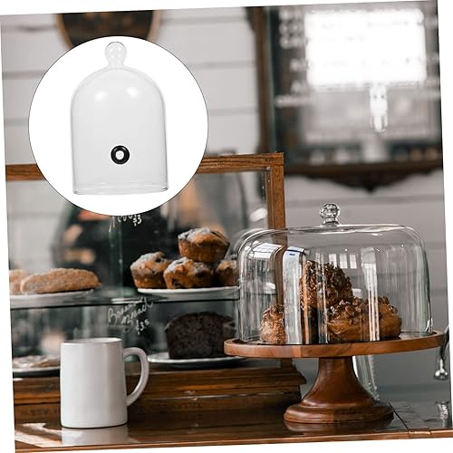 Miniatura 8 de Cubierta de cristal para tartas, cubierta de pastel para hornear, platos, postre, alimentos, pan, transparente, 1 ud