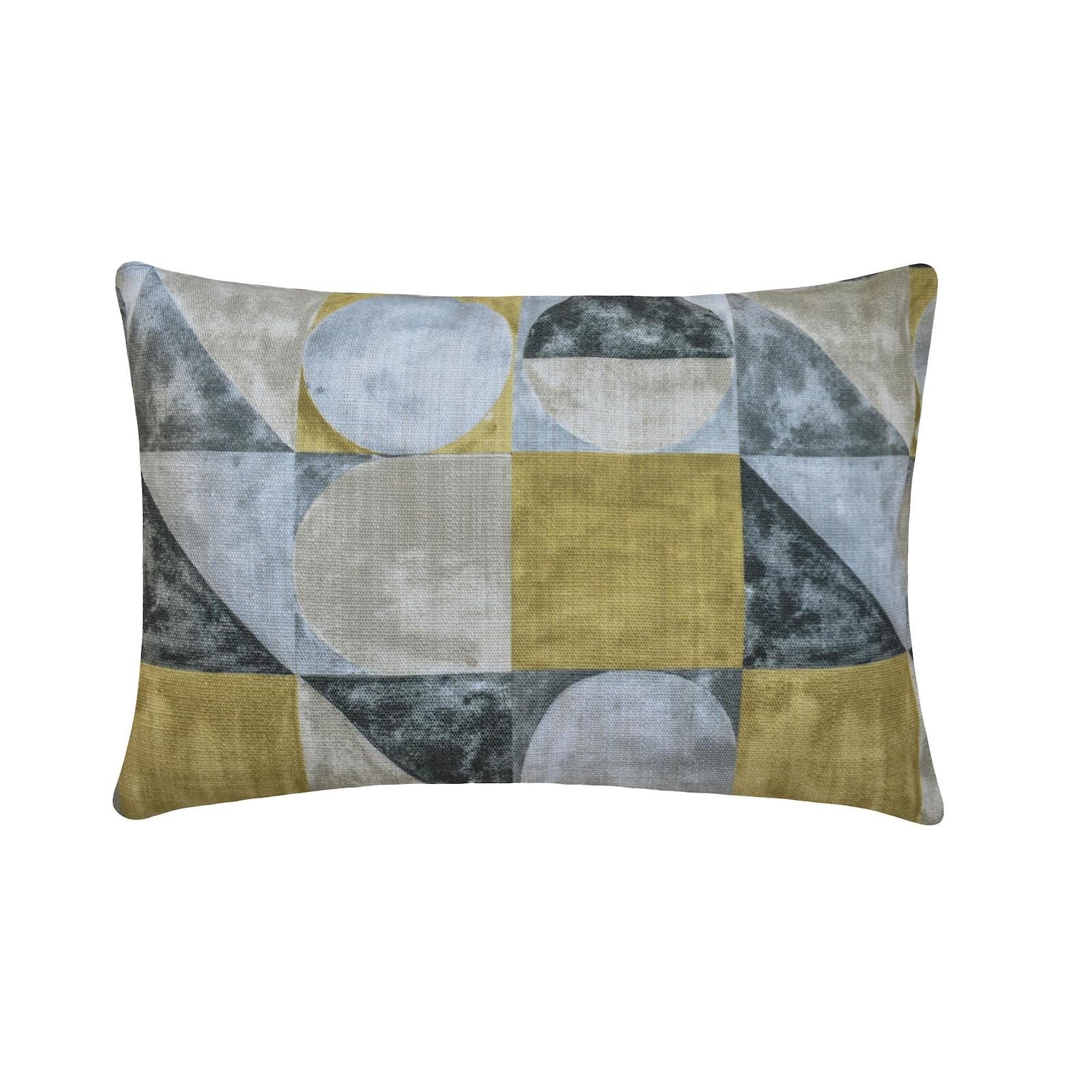 The HomeCentric Decorative Lumbar Cushion Covers Chartreuse Green 30x45 cm (12"x18") Cotton Canvas Painted, Texture Cushion Covers For Sofa, Couch, Bed And, Abstract Modern - Canvas Tints Chartreuse — image 1