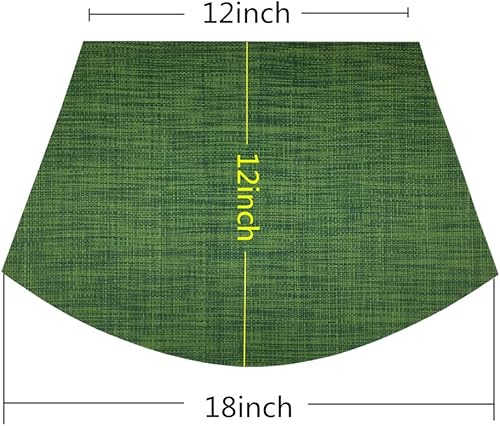 Miniatura 6 de Manteles individuales de cuña, juego de 4 manteles individuales de vinilo para mesas redondas, tejido antideslizante, resistente al calor, fácil de