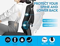 Vista 4 de Ergonomic Office Chair - X-Shaped Computer Desk Chair Comfy, Gaming Chair, Office Chair with Lumbar Support, Mesh Office Chairs with Headrests, Desk