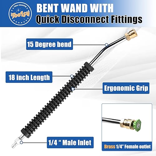 Miniatura 3 de Bomba de lavado a presión máx. 4400 PSI 4 GPM, eje de 1 pulgada de repuesto de bomba de lavado a gas, pistola de lavado a presión, extensión de