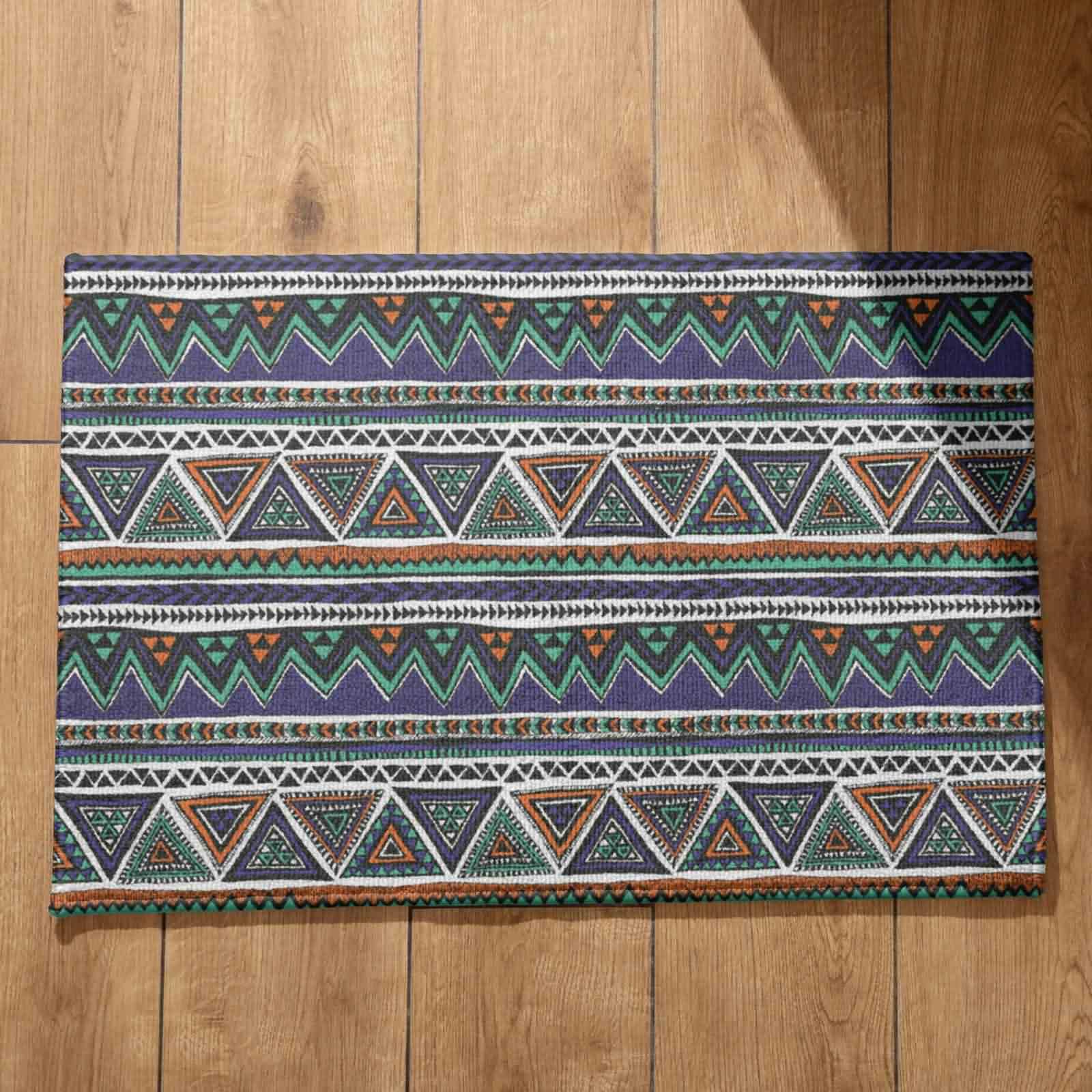 Tapis salle de bain absorbant en flanelle douce CEVAN 50x80