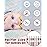Rainbow Pacifier Clips, 8 Pack Binky Paci Holder Clips Fits for Most Pacifiers and Binkies 8PBM25-B