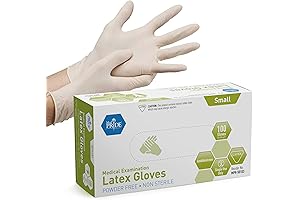 MED PRIDE Medical Exam Latex Gloves: Small, Powder-Free Protection