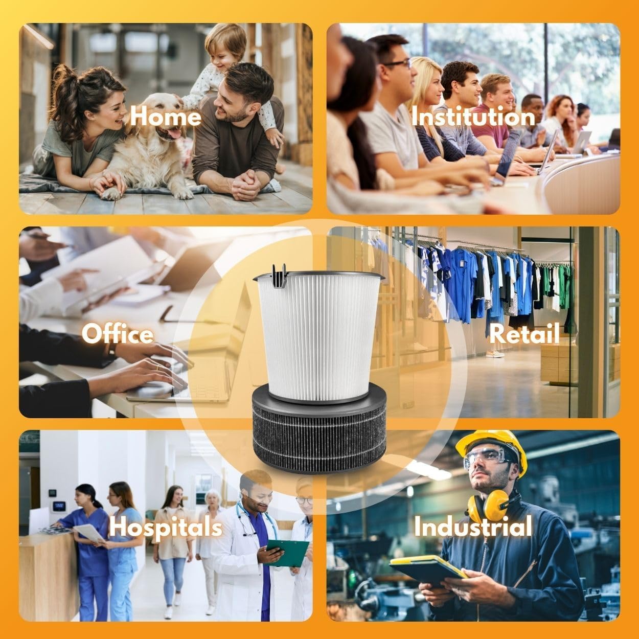 Filter-Monster Replacement Filter Kit Compatible with Aeris Aair Lite Air Purifier