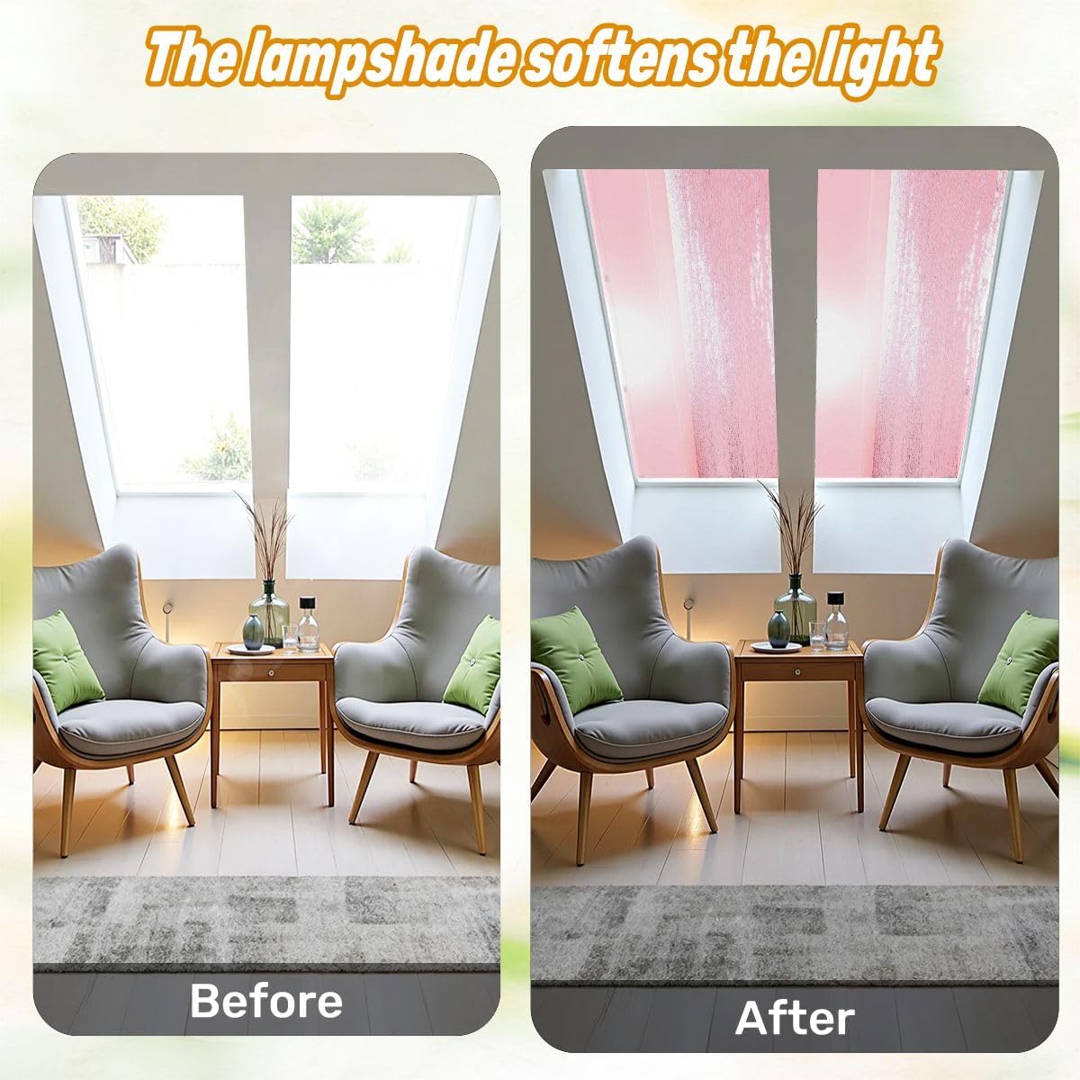 Fluorescent Light Covers for Ceiling Lights Pastel Pink Ocean Photograph Easy to Install Magnetic Light Filter for Classroom Office Hospitals School Home Decor