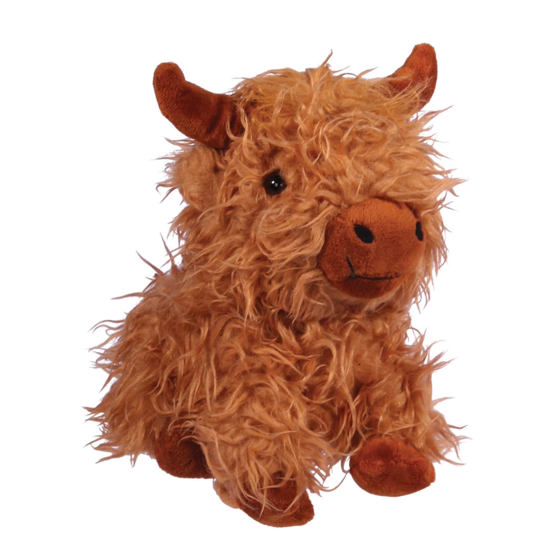 Bartleby Brown Highland Cow Door Stop Novelty Furry Animal Weighted Soft Plush