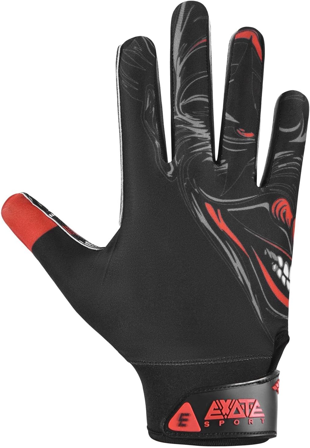 Youth Football Gloves American Reciever Villain Football Gloves for Adult Men Women and Boys with Super Sticky Silicone Grip Palms Ultimate Performance Boosters