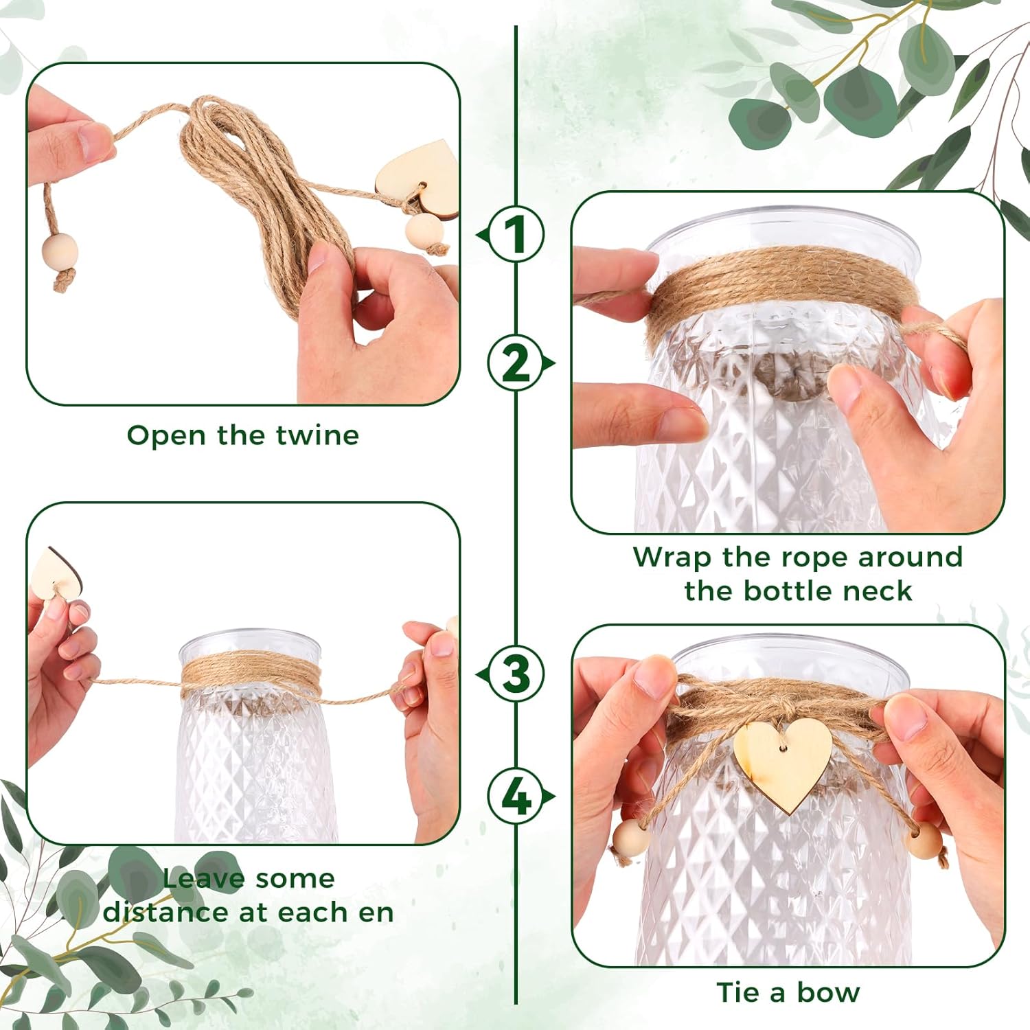 Bud Vase Set of 6 Vases Clear Plastic Small Bud Vases for Flowers Centerpieces Ribbed Vases in Bulk for Wedding Table Decorations Living Room Decorative Home Decor Housewarming Gifts - Image 6