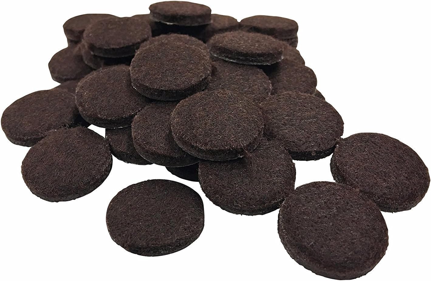 Heavy Duty Self Adhesive Furniture Felt Pads, Best Wood Floor Protectors, Round, 48 Piece