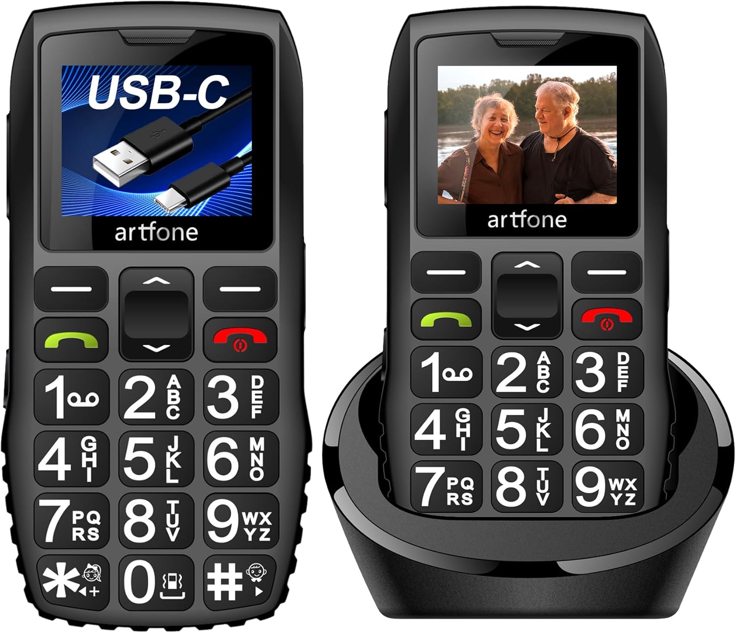 2G Seniorenhandy Mit 3 SIM-Karten - 3600mAh Akku & Große Tasten