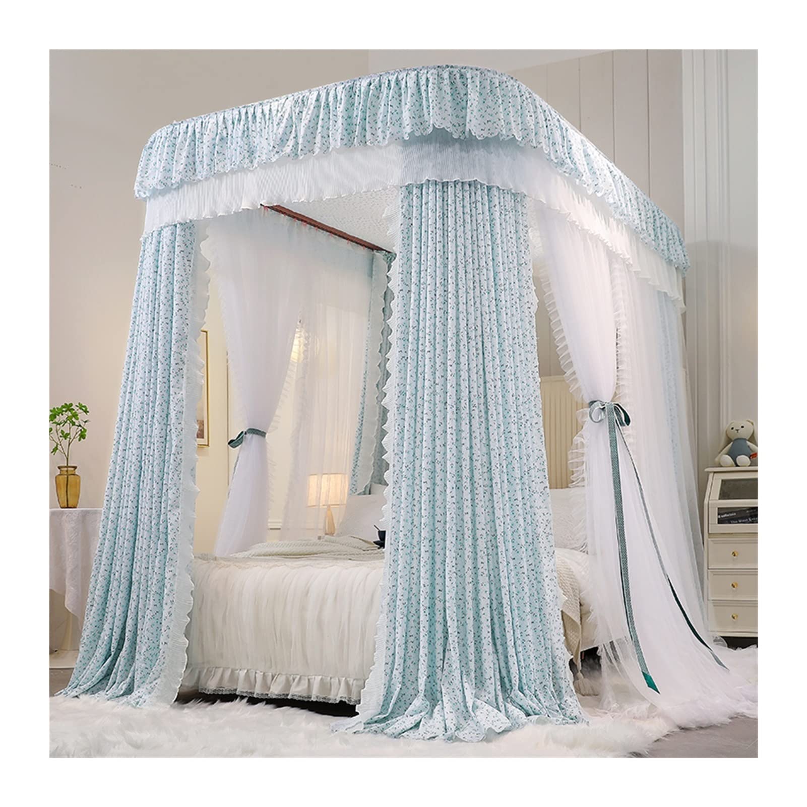 Mosquitera de verano para cama en forma de U: crea un rincón de ensueño y frescura para tu hija