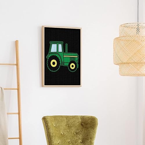 Miniatura 4 de Kit de pintura de diamante de tractor agrícola, imágenes de diamantes de imitación de diamantes de imitación personalizadas, manualidades para