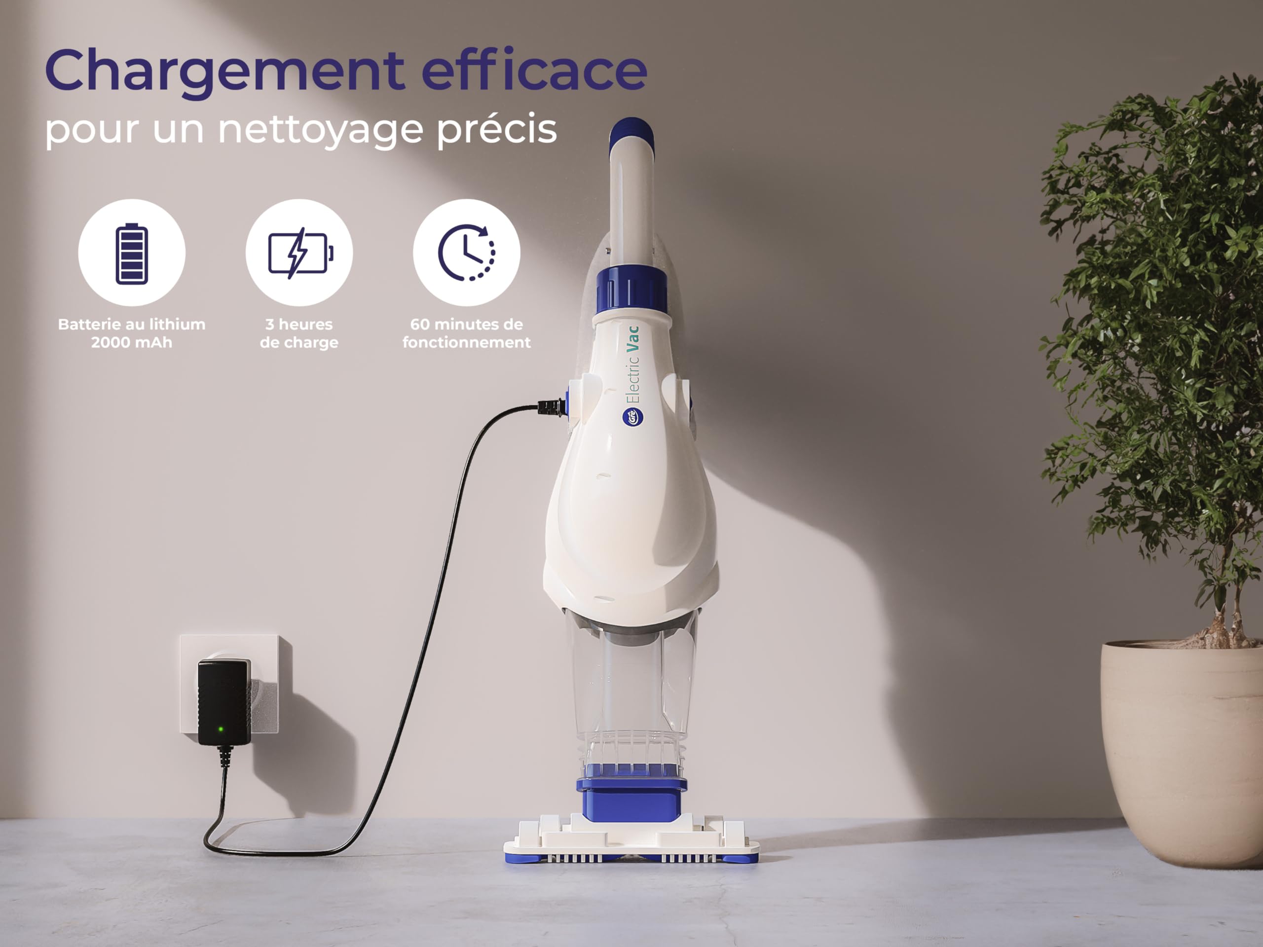 Gre VCB10 Electric Vac Nettoyeur de Fond électrique piscines Hors Sol Sol