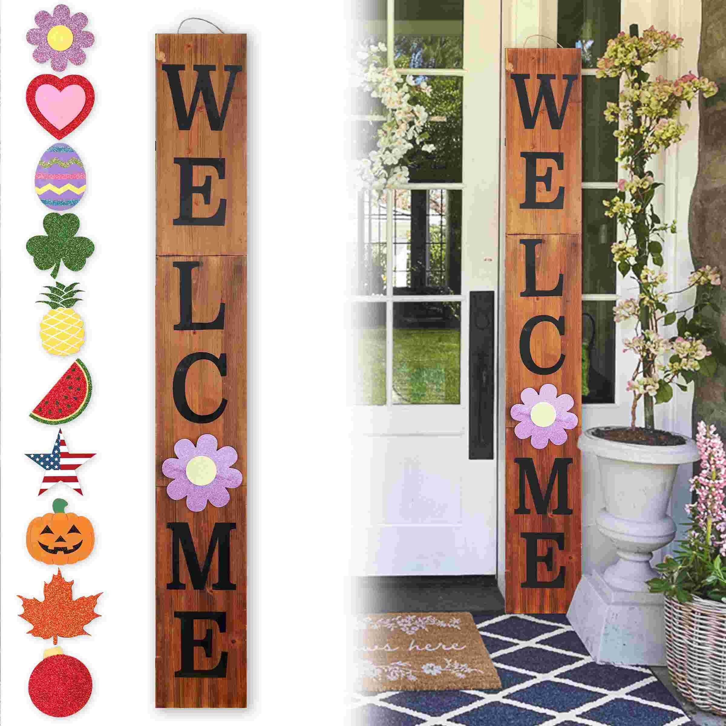 Buy 72in Outdoor Sign for Front Porch Decor, Interchangeable