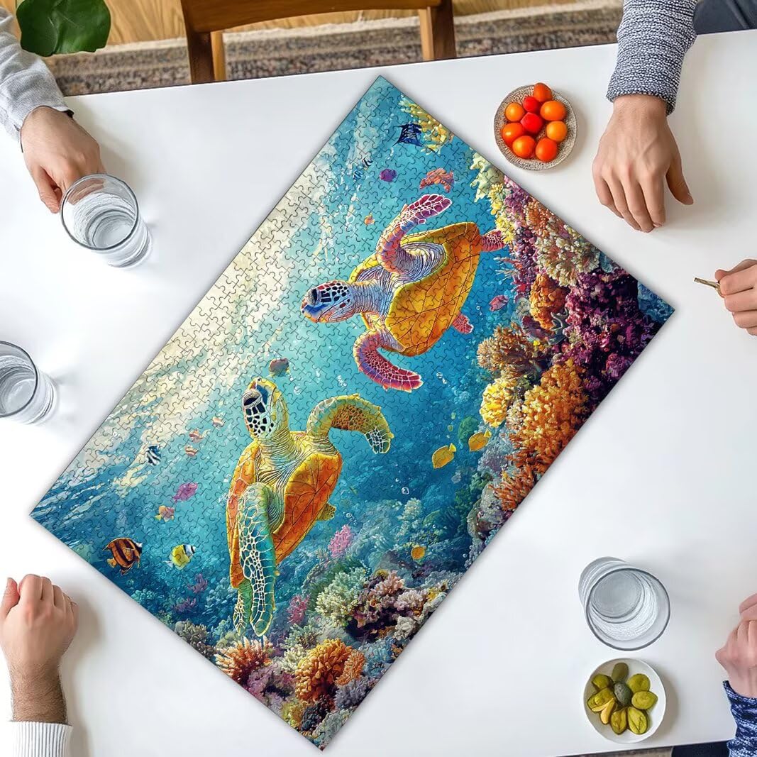Puzzle Tartaruga Marina, Puzzle 5000 Pezzi Adulti per Decor, Regalo -8470