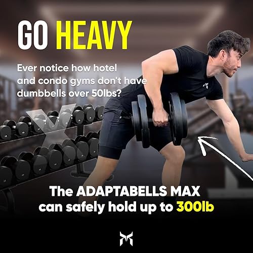 Miniatura 7 de Adaptabell MAX - Mancuernas ajustables con placa de 150 libras