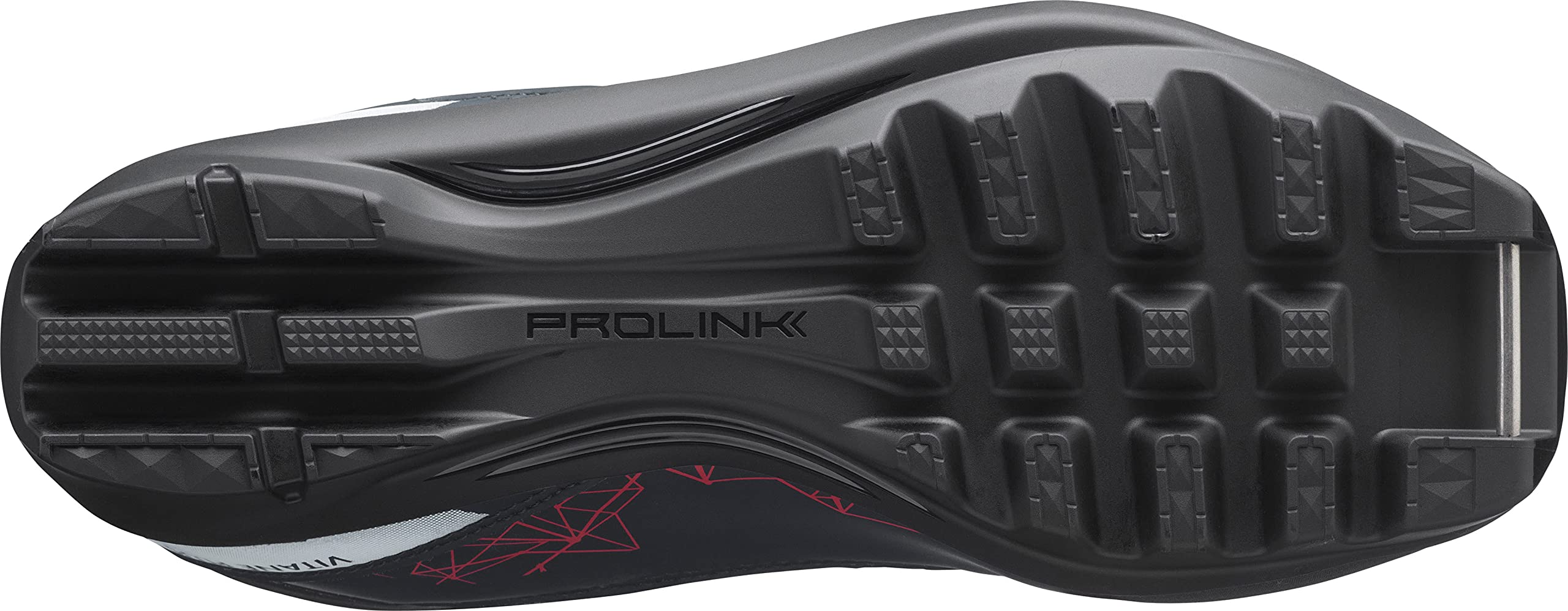 Salomon Vitane Plus Prolink Womens XC Ski Boots Ebony/Red/White 7 (24)