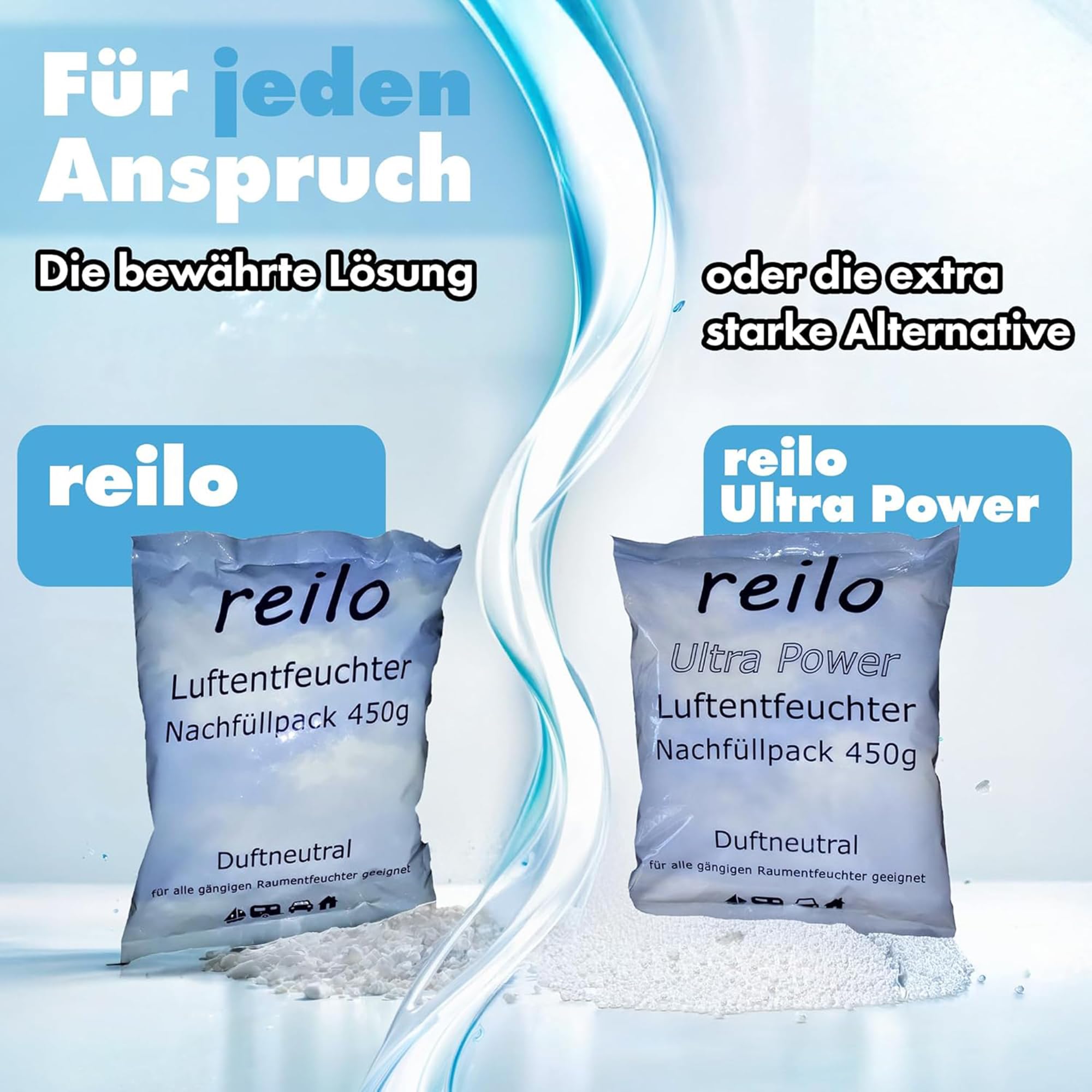 SA 60x 400g Luftentfeuchter Granulat, Nachfüllpack
