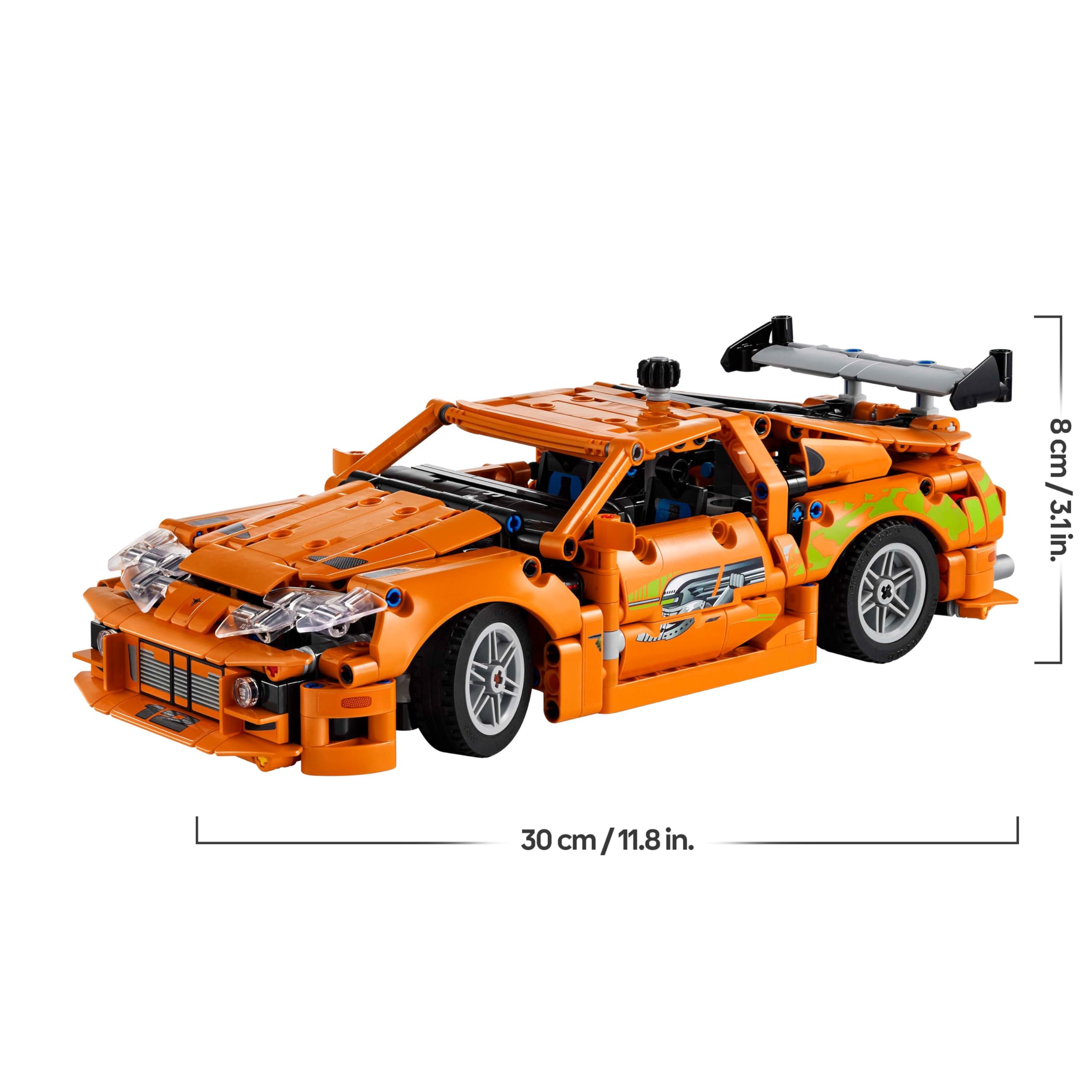 LEGO Technic Fast and Furious Toyota Supra MK4 Kit de Maqueta de Coche Deportivo de Juguete con Motor de 6 Cilindros, Regalo para Niños y Niñas de 9 Años o Más y Aficionados al Motor 42204