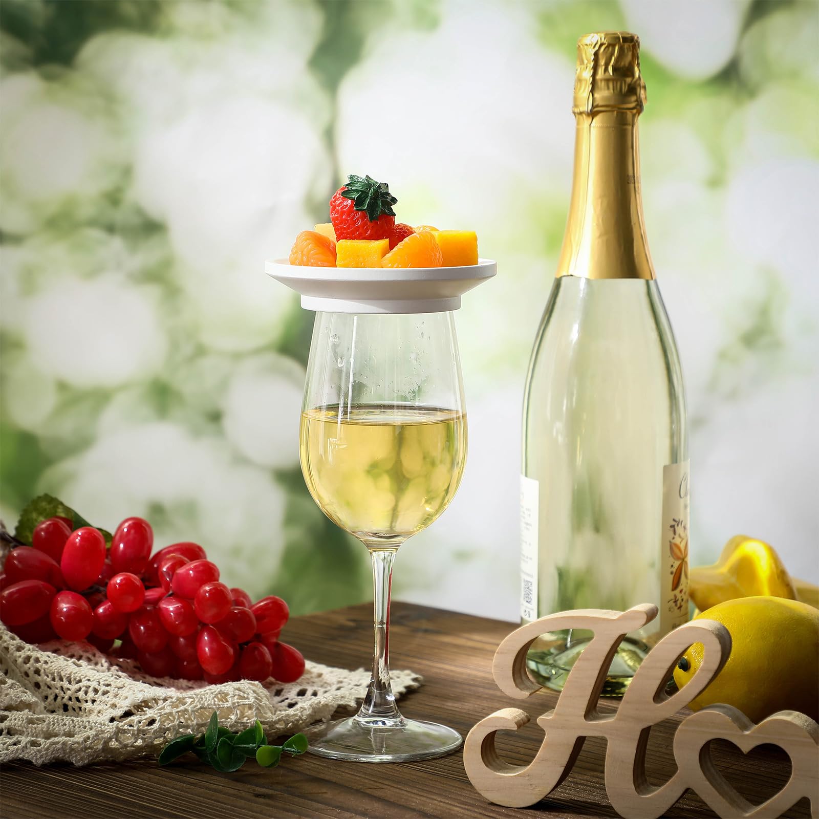 Honeydak 16 posavasos redondos de bambú para copas de vino de 4 pulgadas, para reuniones familiares, bodas, restaurantes, bares