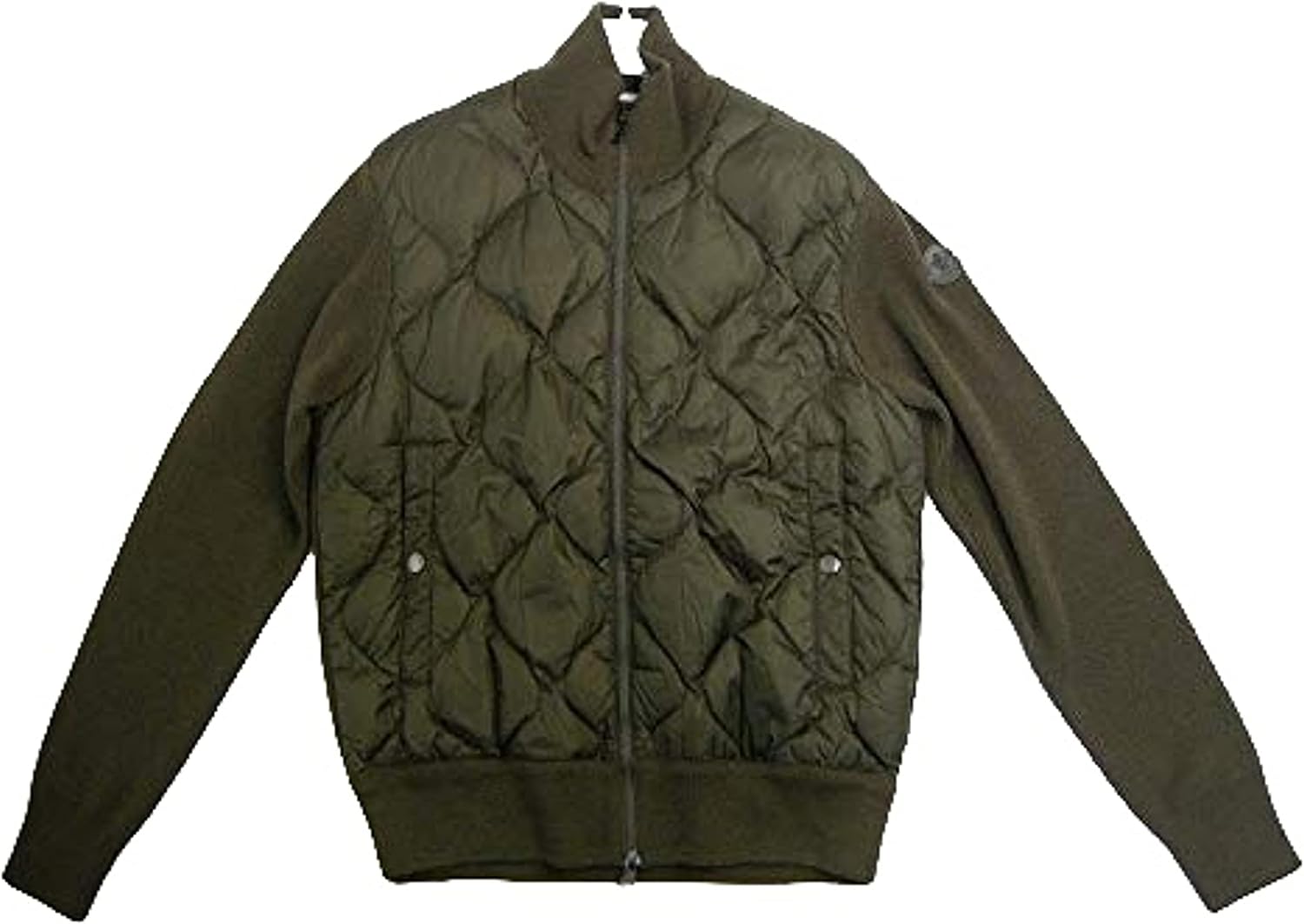 Amazon | [モンクレール] ニット切替キルティングダウンジャケット